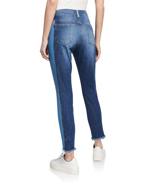 michael kors frayed step hem izzy skinny jeans|michael kors frayed jeans.